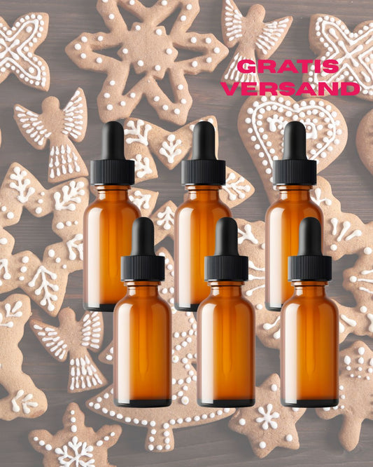 WEIHNACHTSKEKSE I NATURREINE ÄTHERISCHE DUFTMISCHUNG I 6 x 100ml